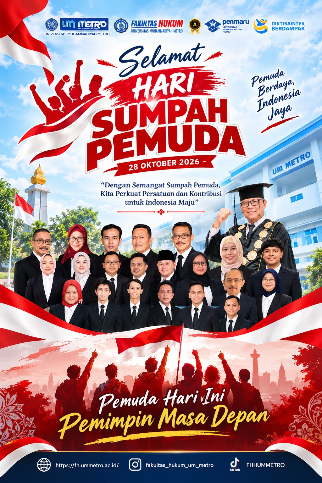 Fakultas Hukum Universitas Muhammadiyah Metro Peringati Hari Sumpah Pemuda 2026: Pemuda Hari Ini, Pemimpin Masa Depan
