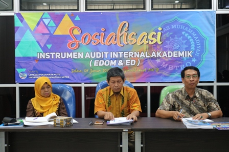 Tingkatkan Kualitas Dosen, Kaprodi Hukum UM Metro Ikuti Sosialisasi EDOM dan Evaluasi Diri