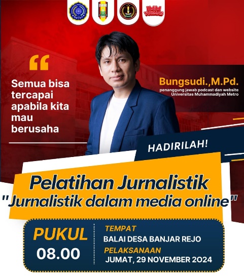 IKATAN MAHASISWA MUHAMMADIYAH GELAR PELATIHAN JURNALISTIK BERTEMA “JURNALISTIK DALAM MEDIA ONLINE”